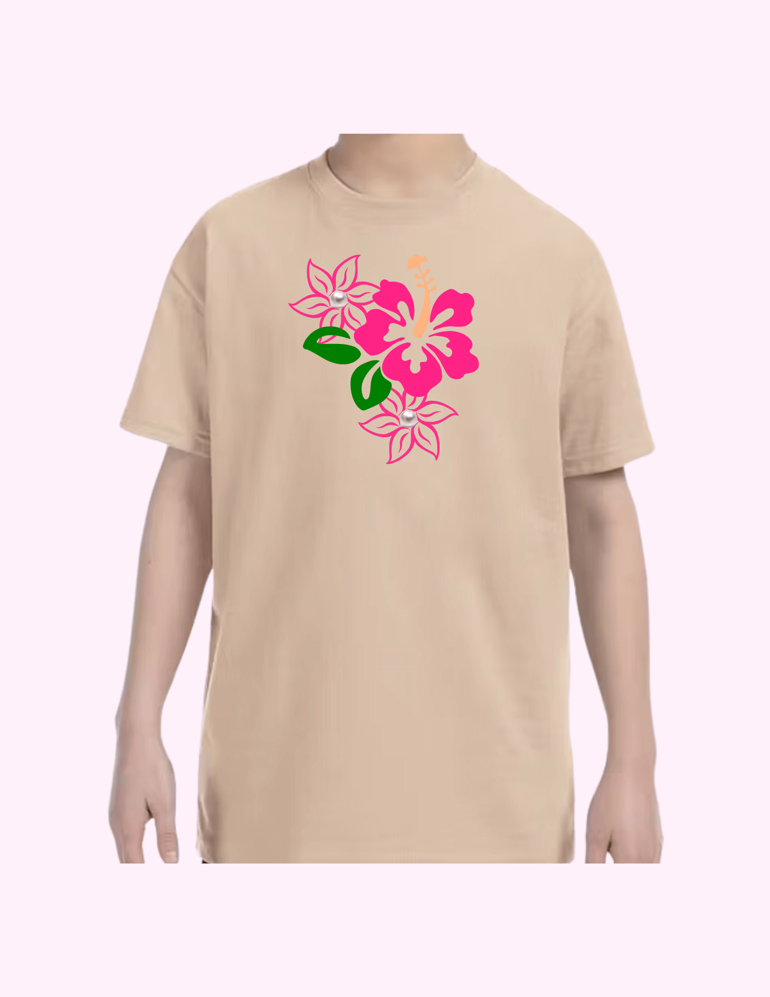 Caribbean Flower - Kids T-Shirt featuring unique artwork, perfect for personal style and expression.