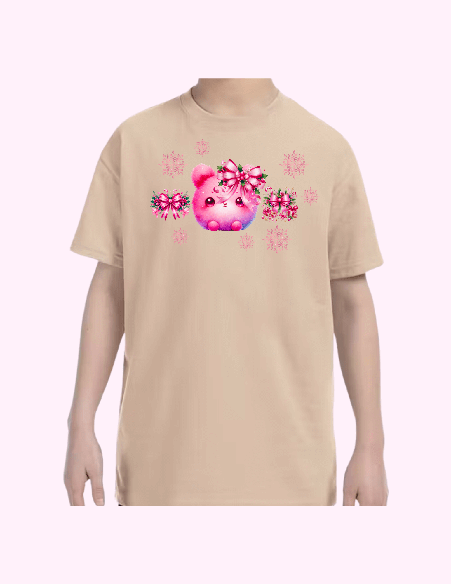 Winter Bunny - Kids T-Shirt featuring unique artwork, perfect for personal style and expression.