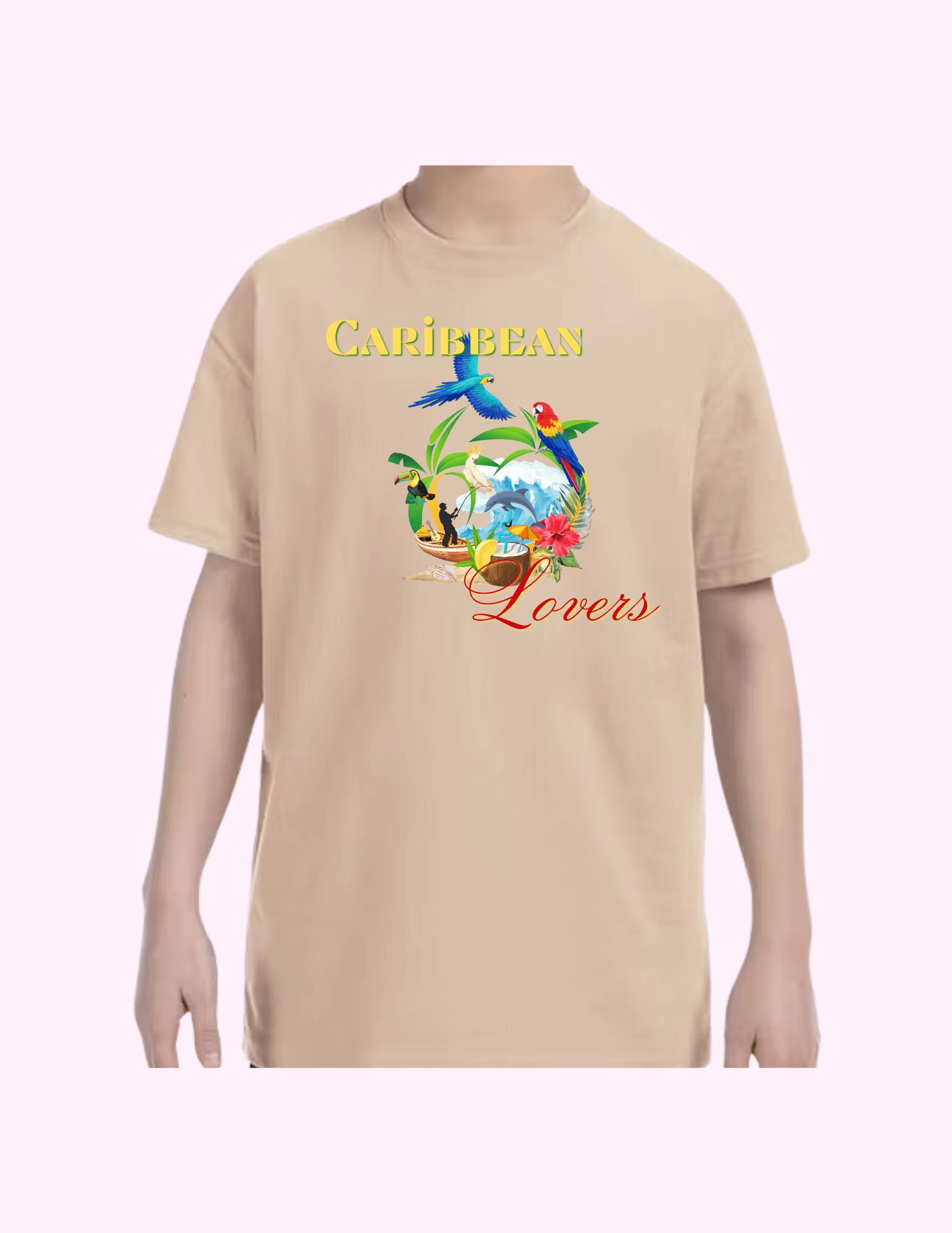 Caribbean Lovers - Kids T-Shirt featuring unique artwork, perfect for personal style and expression.