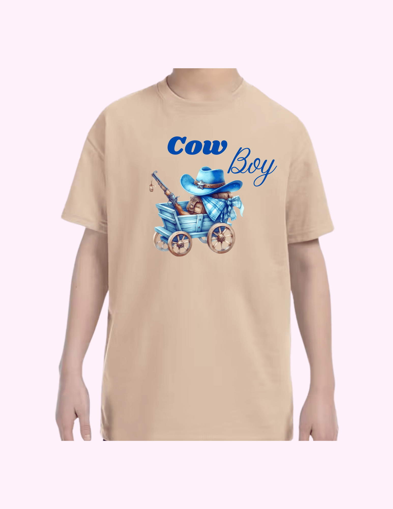 Cow Boy - Kids T-Shirt featuring unique artwork, perfect for personal style and expression.