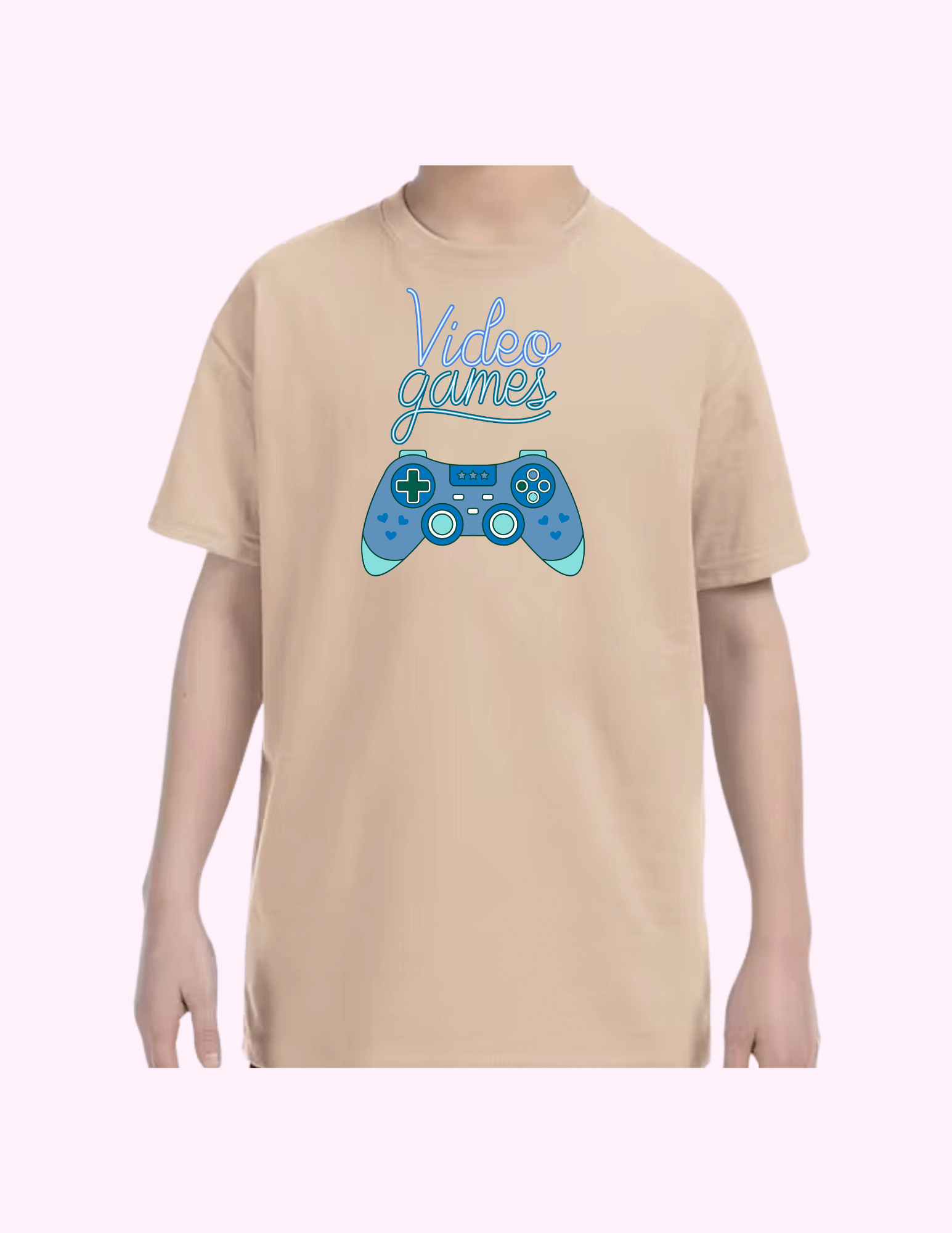 Video Games (Blue) - Kids T-Shirt featuring unique artwork, perfect for personal style and expression.