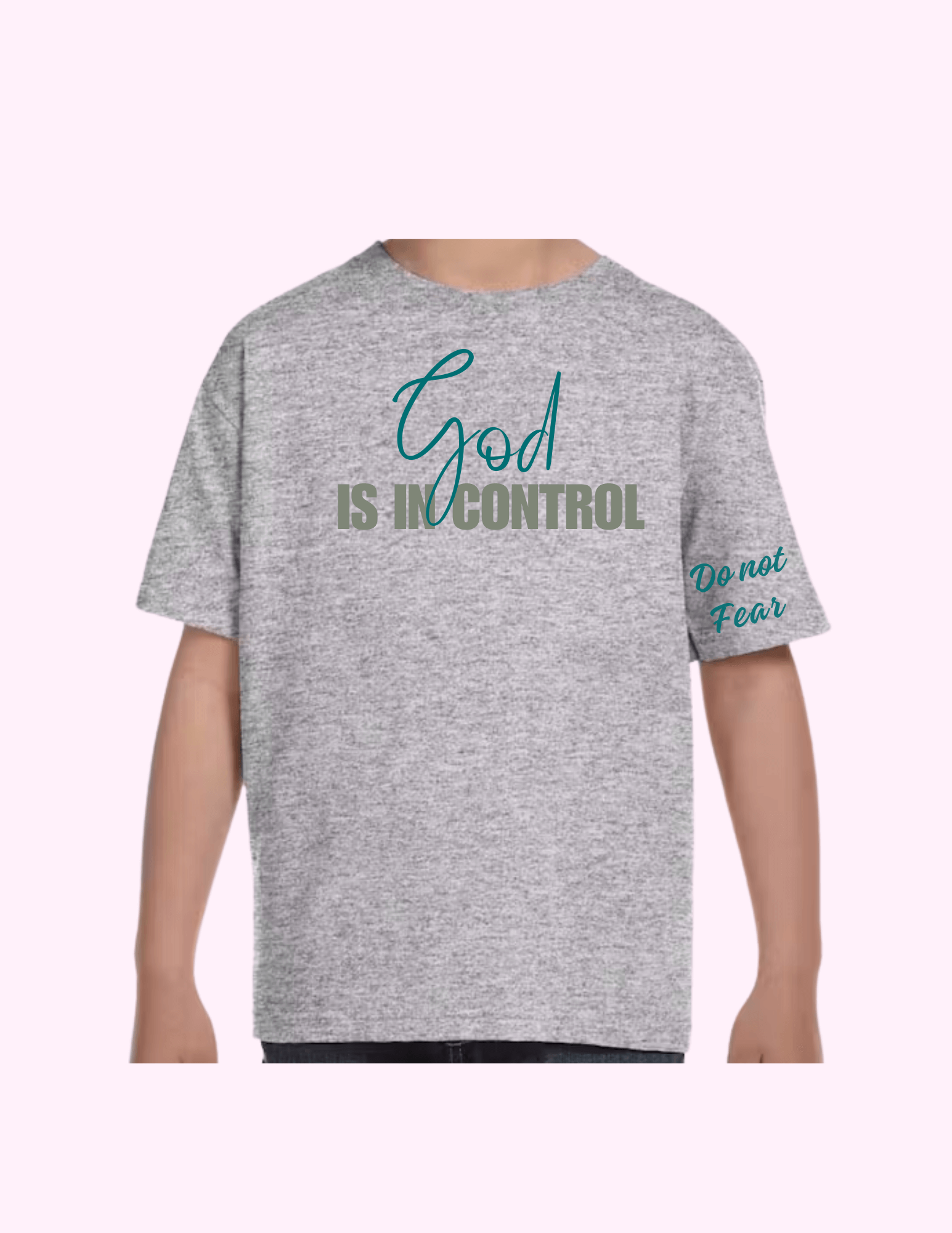 God Is In Control - Kids T-Shirt featuring unique artwork, perfect for personal style and expression.