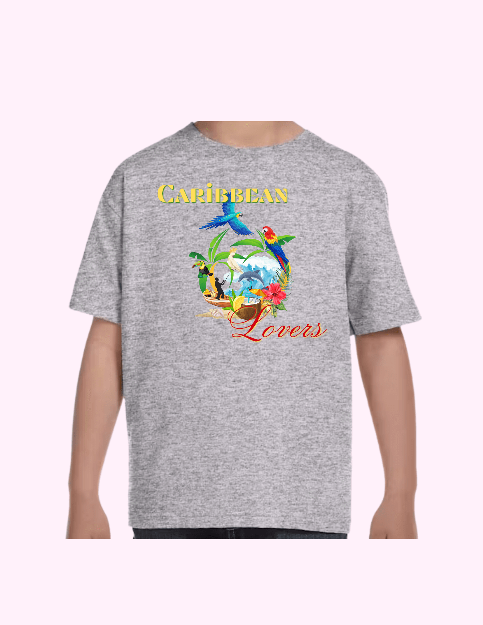 Caribbean Lovers - Kids T-Shirt featuring unique artwork, perfect for personal style and expression.