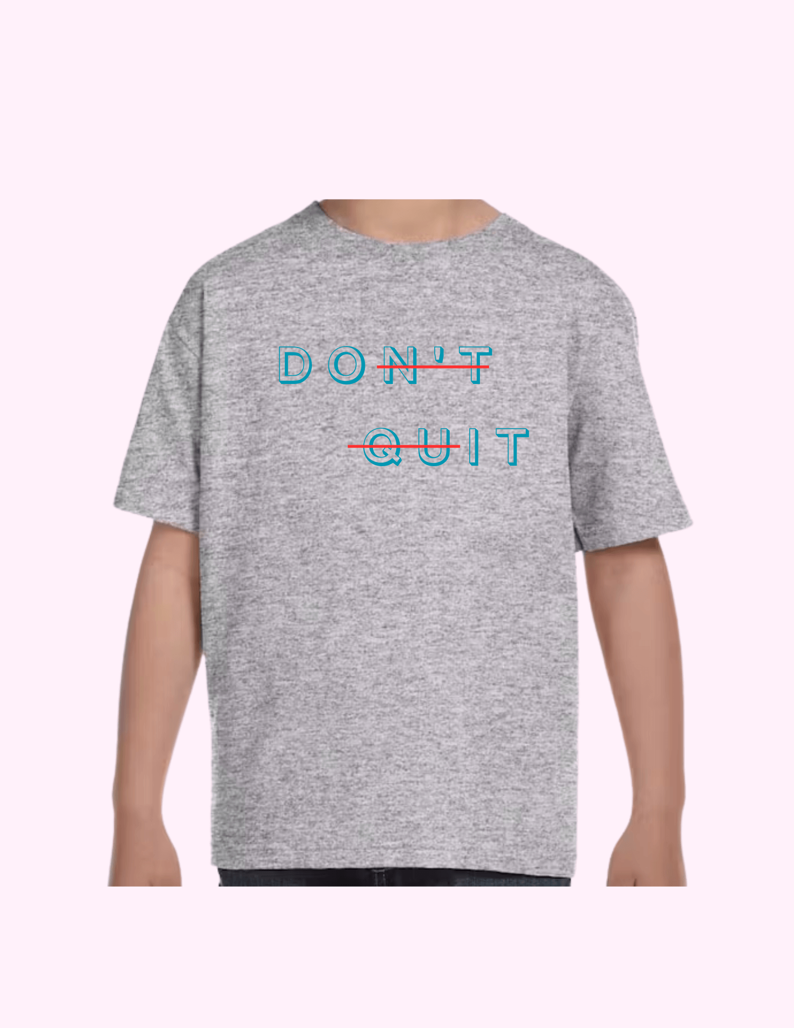 Don't Quit - Kids T-Shirt featuring unique artwork, perfect for personal style and expression.