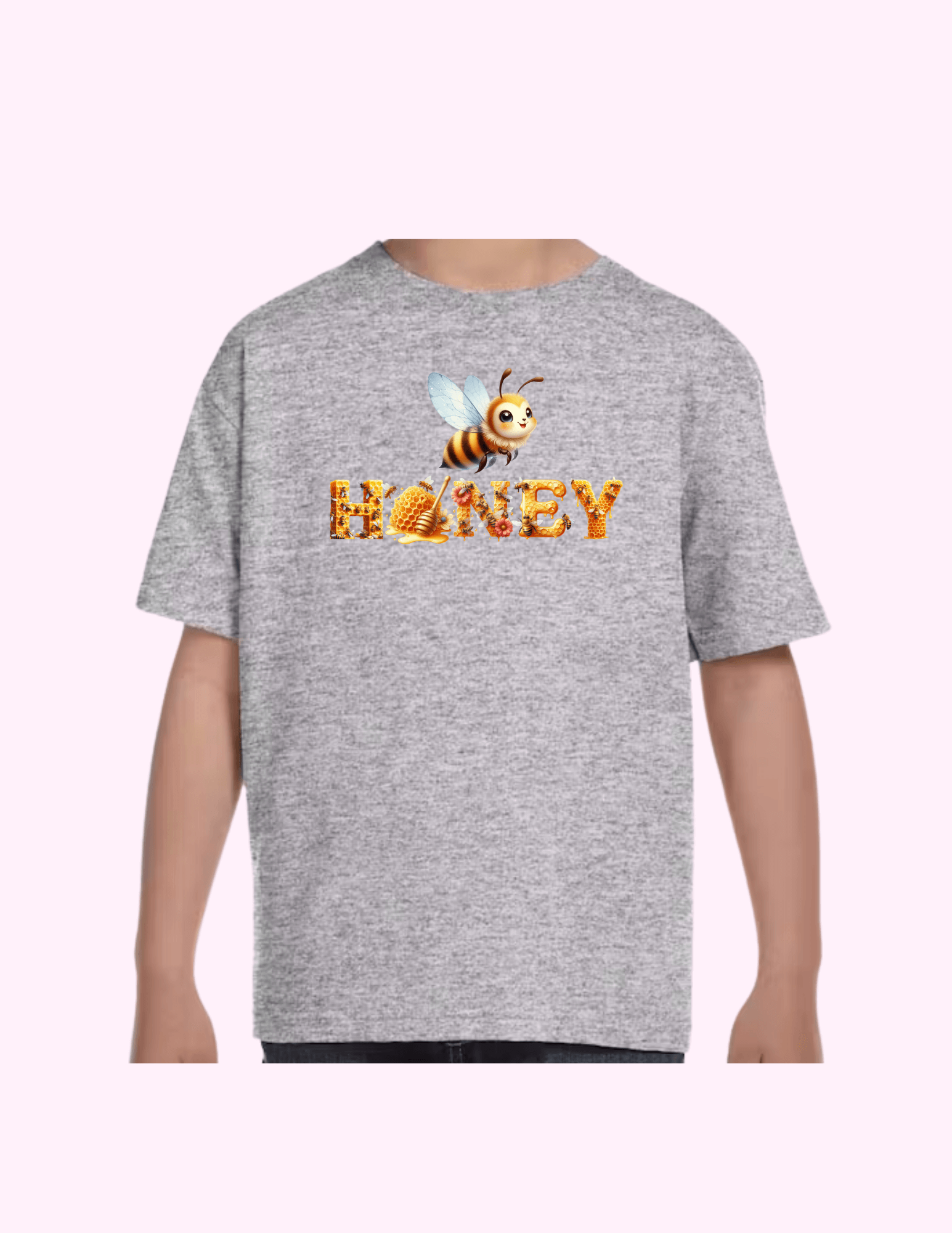 Honey - Kids T-Shirt featuring unique artwork, perfect for personal style and expression.