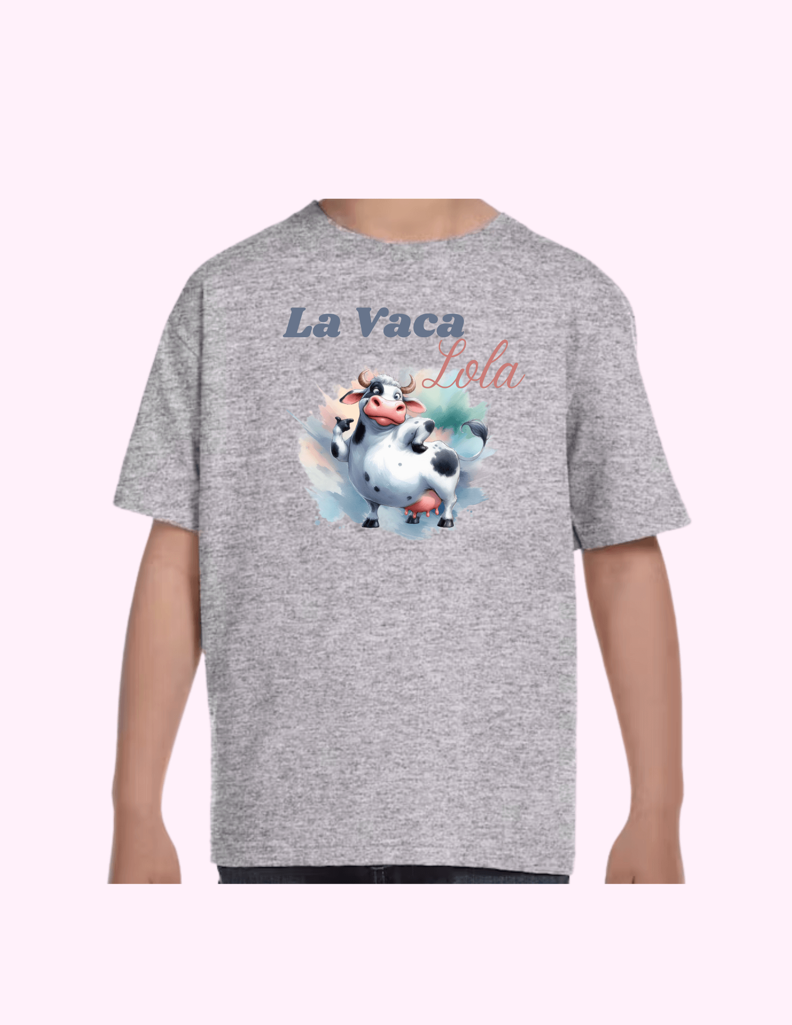 La Vaca Lola - Kids T-Shirt featuring unique artwork, perfect for personal style and expression.
