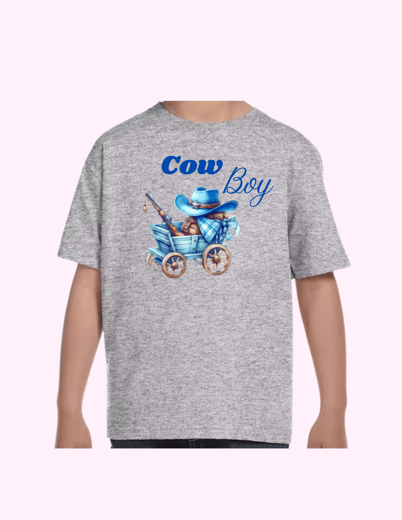 Cow Boy - Kids T-Shirt featuring unique artwork, perfect for personal style and expression.