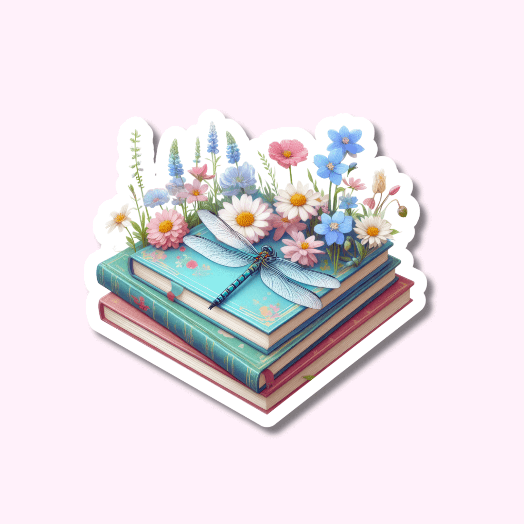 Spring Books- Sticker Vinyl featuring unique artwork, perfect for personal style and expression.