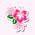 Caribbean Flower - Sticker Vinyl featuring unique artwork, perfect for personal style and expression.