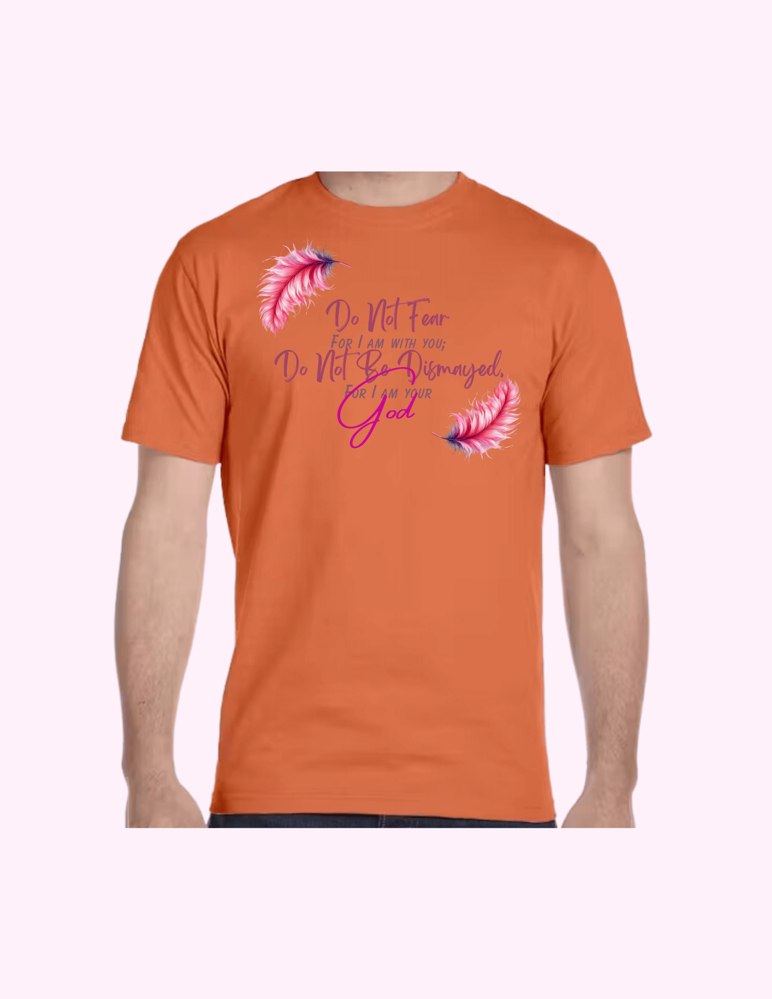 Do Not Fear (Pink) - Adult T-Shirt featuring unique artwork, perfect for personal style and expression.