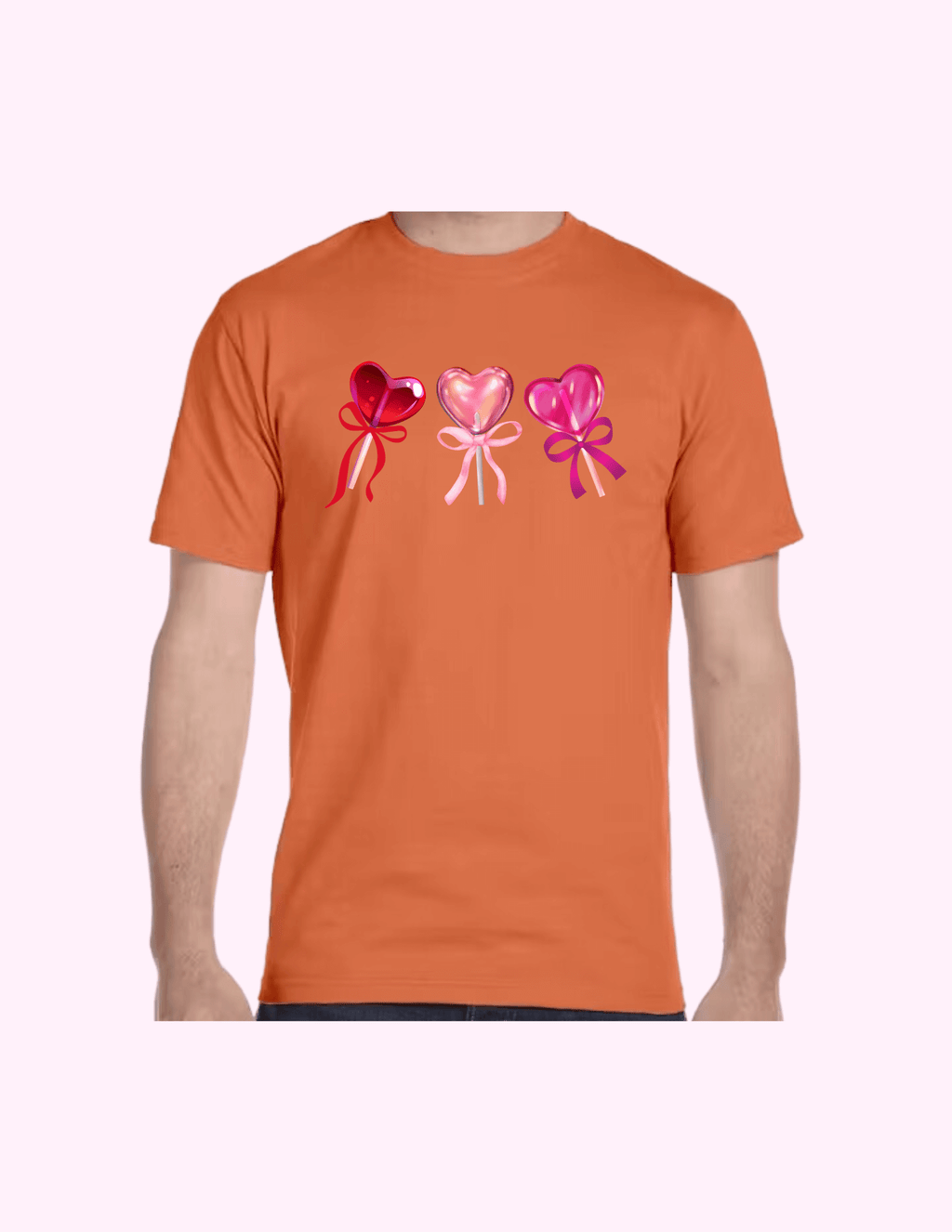 Lollypop Hearts - Adult T-Shirt featuring unique artwork, perfect for personal style and expression.