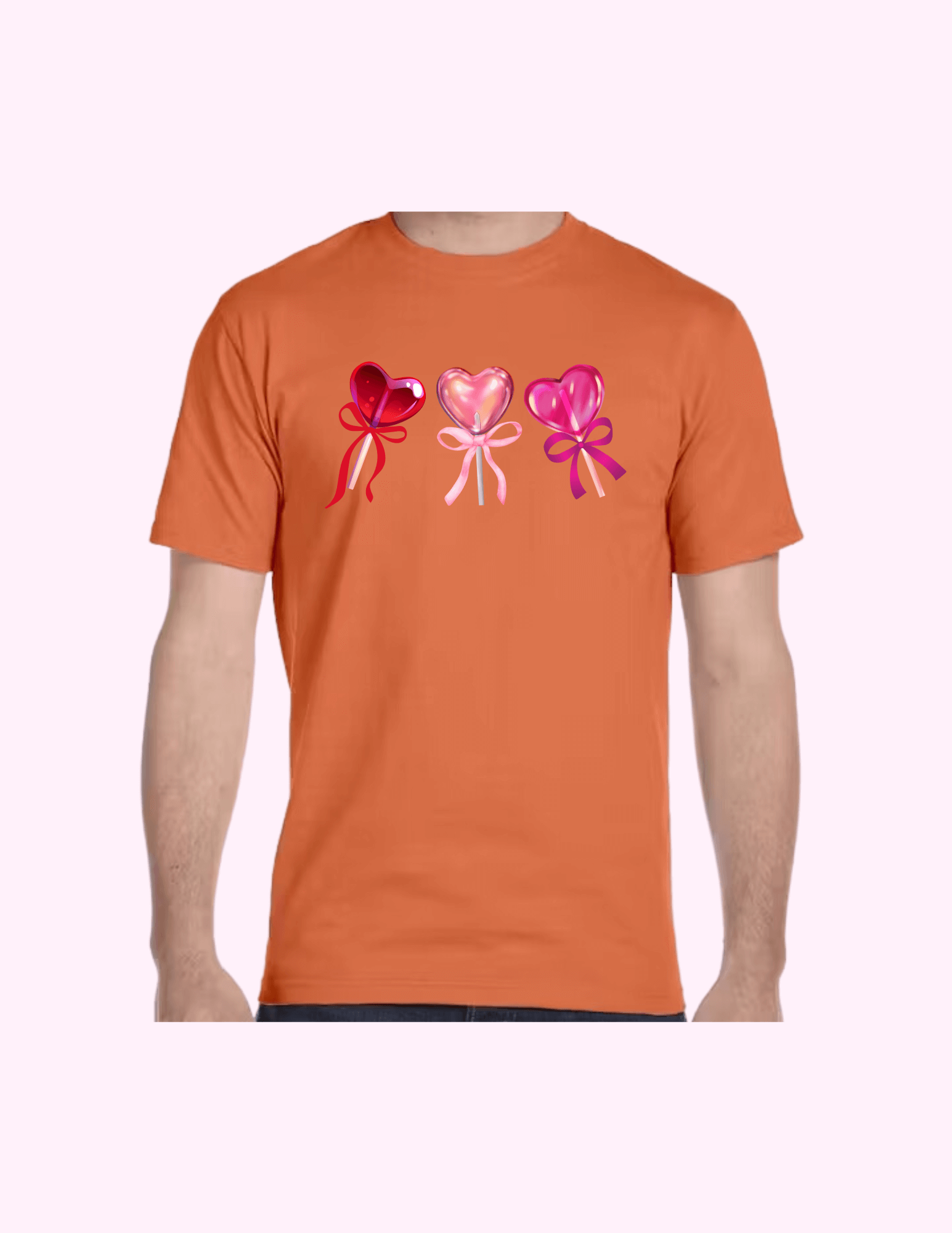 Lollypop Hearts - Adult T-Shirt featuring unique artwork, perfect for personal style and expression.