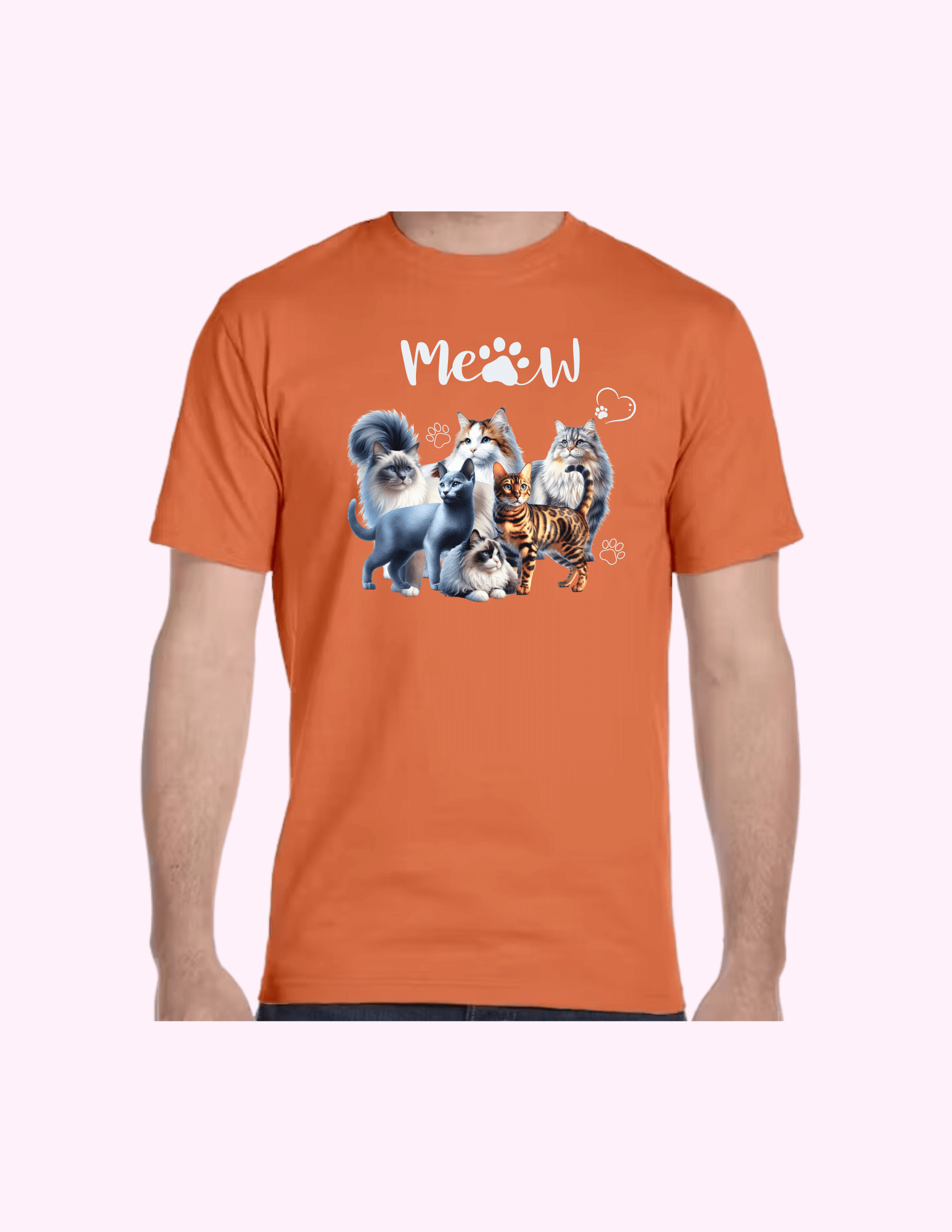 Cats - Adult T-Shirt featuring unique artwork, perfect for personal style and expression.