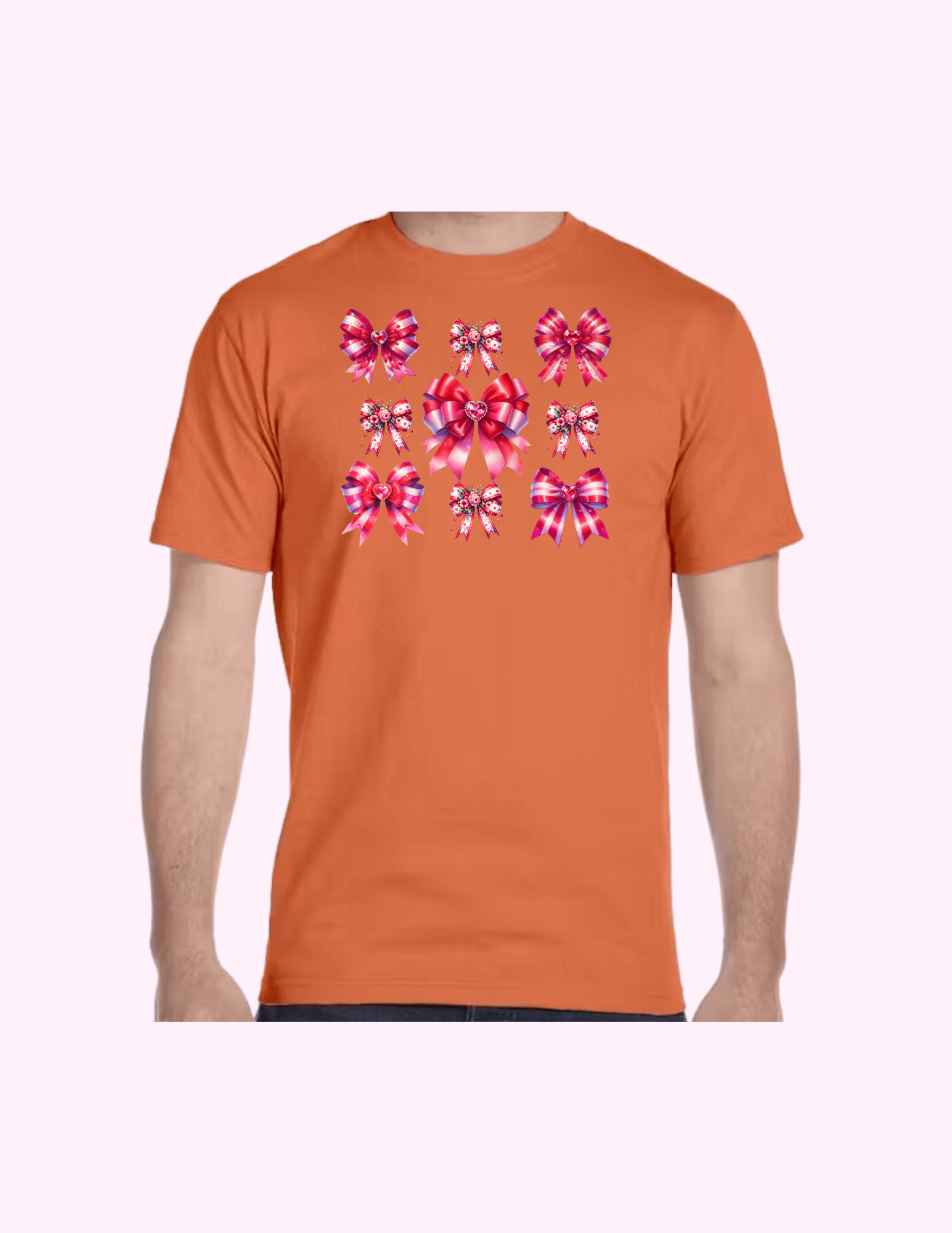 Red Bows - Adult T-Shirt featuring unique artwork, perfect for personal style and expression.