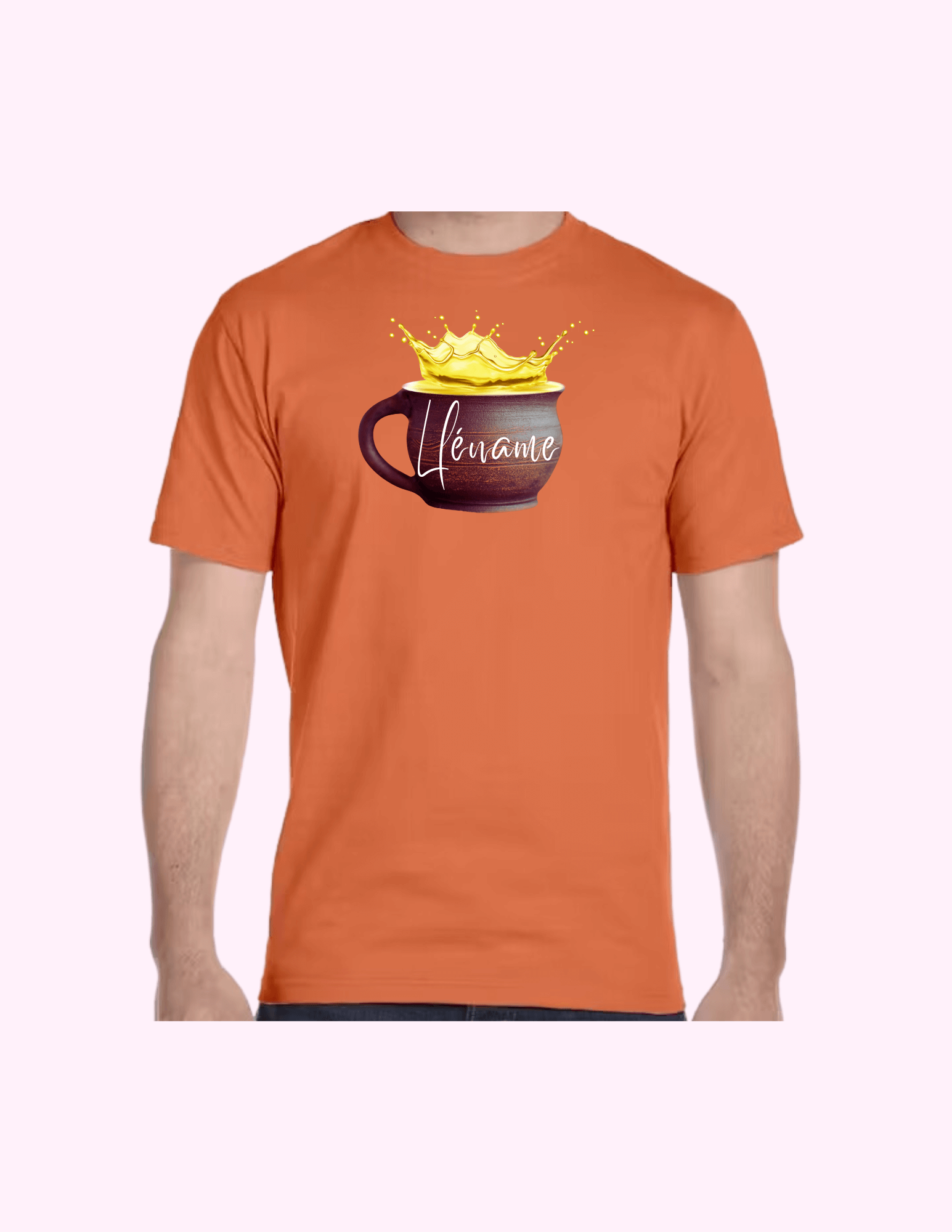 Lléname - Adult T-Shirt featuring unique artwork, perfect for personal style and expression.