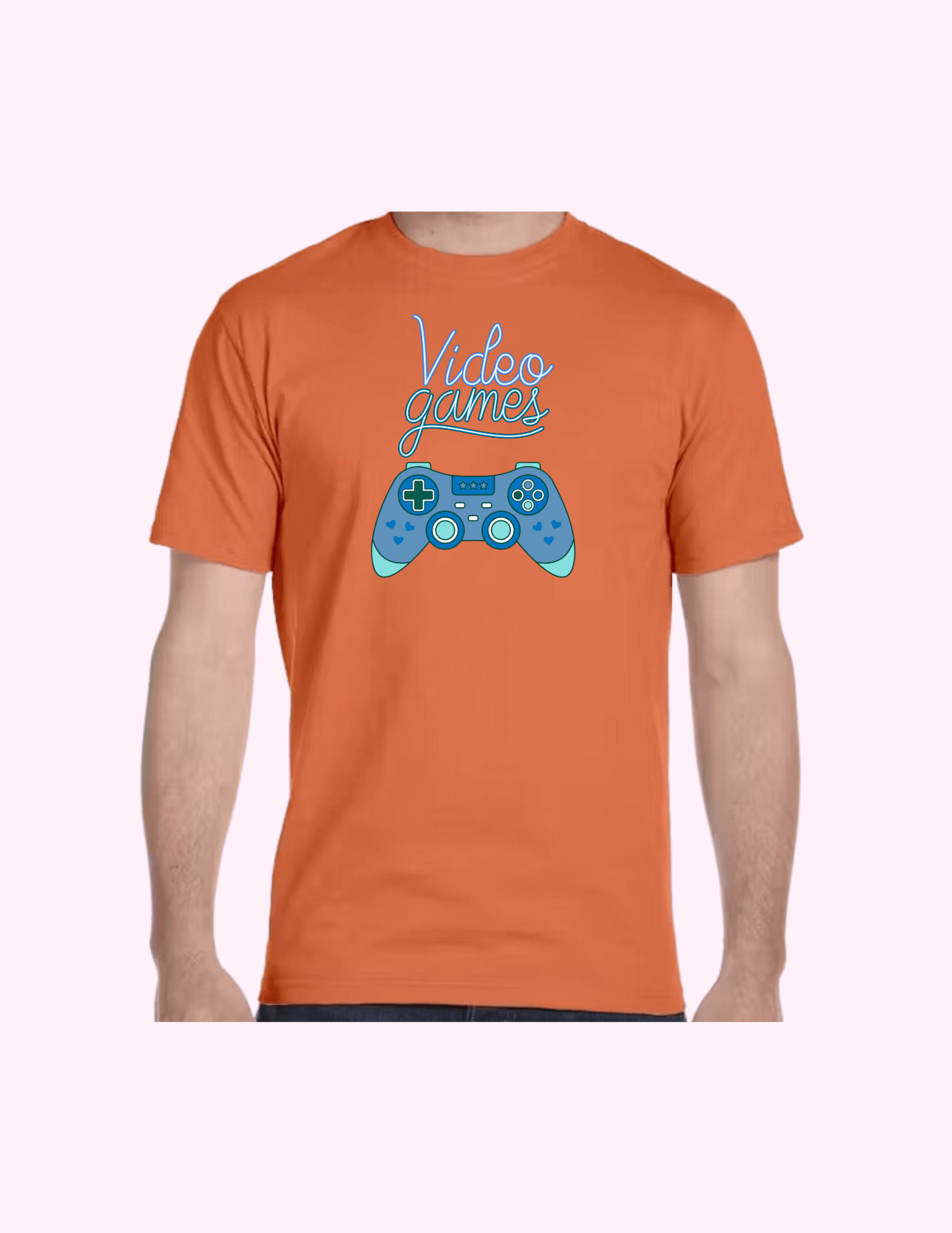 Video Game (Blue) - Adult T-Shirt featuring unique artwork, perfect for personal style and expression.