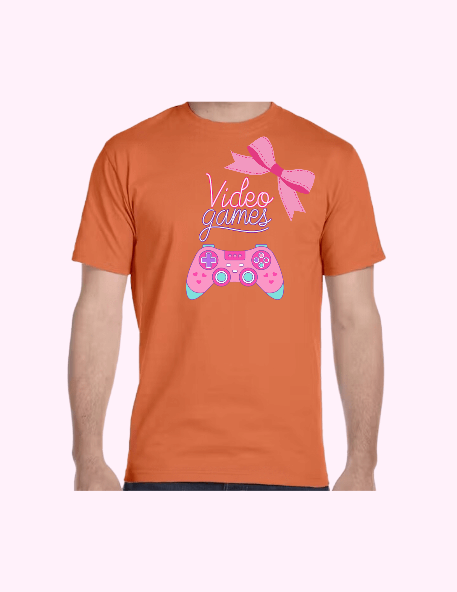 Video Game (Pink) - Adult T-Shirt featuring unique artwork, perfect for personal style and expression.