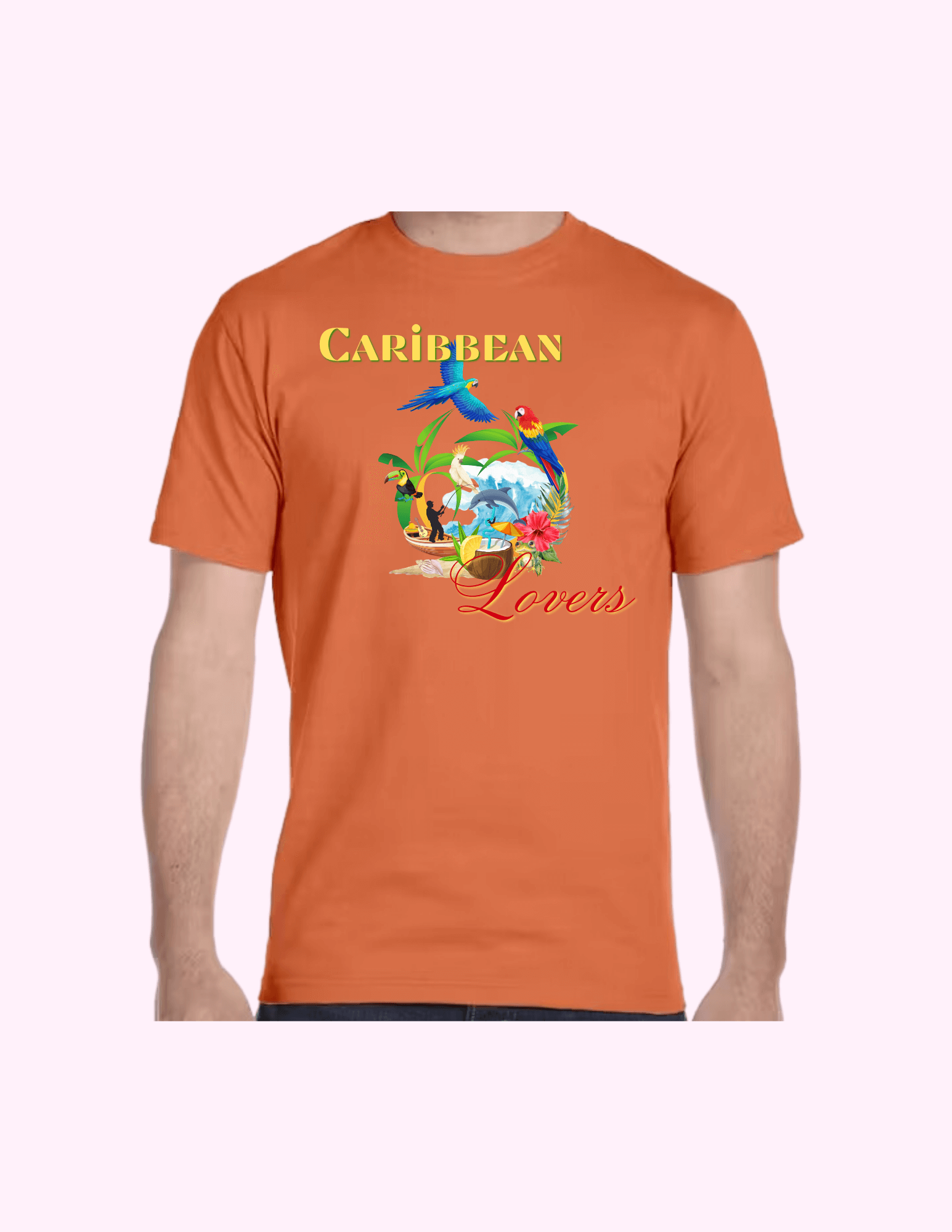 Caribbean Lovers - Adult T-Shirt featuring unique artwork, perfect for personal style and expression.
