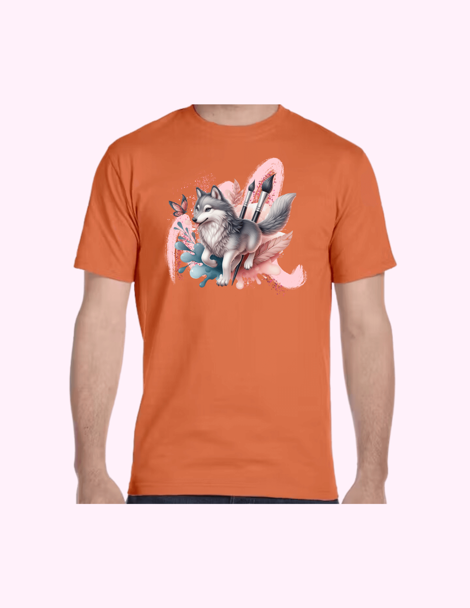 Paint Brush - Adult T-Shirt featuring unique artwork, perfect for personal style and expression.