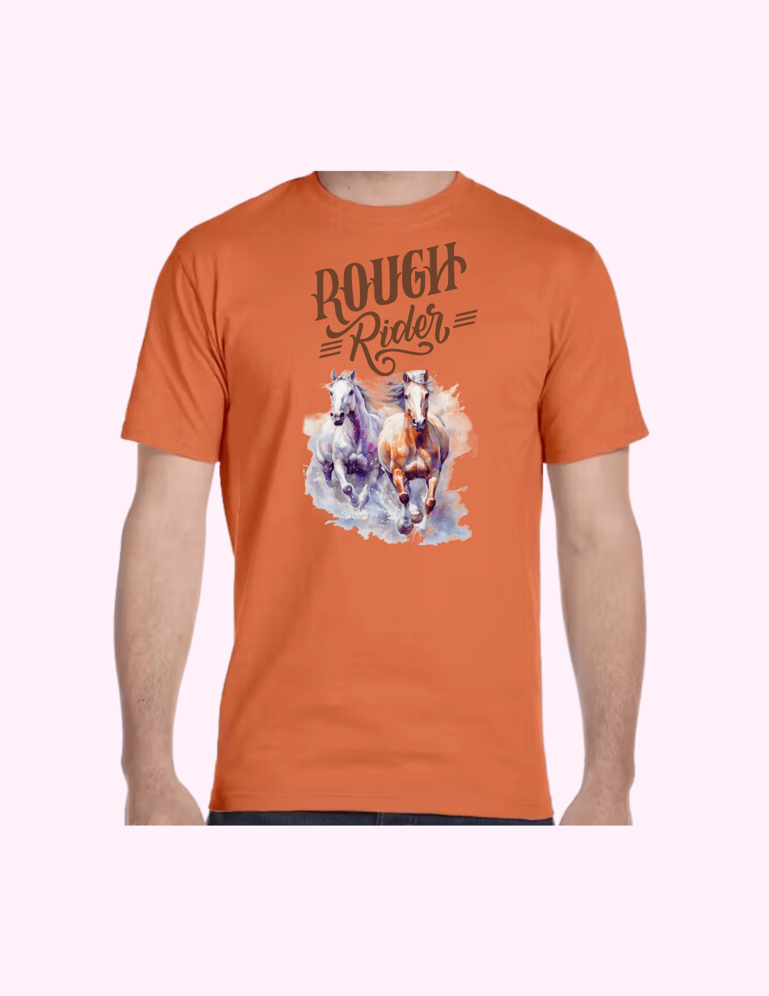 Rough Rider - Adult T-Shirt featuring unique artwork, perfect for personal style and expression.