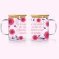 The Light Of The World - 17oz Glass Mug featuring unique artwork, perfect for personal style and expression.