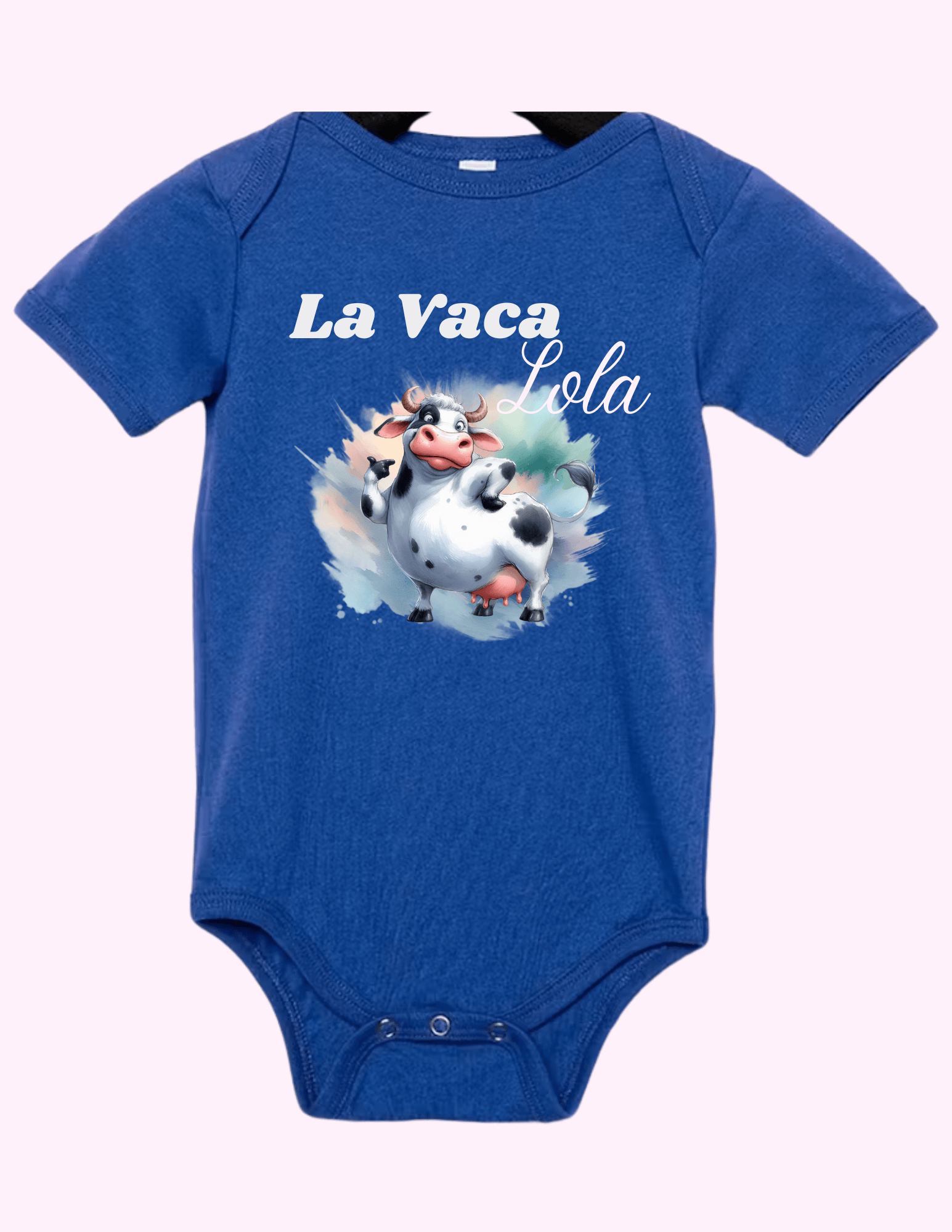 La Vaca Lola (Infant) featuring unique artwork, perfect for personal style and expression.