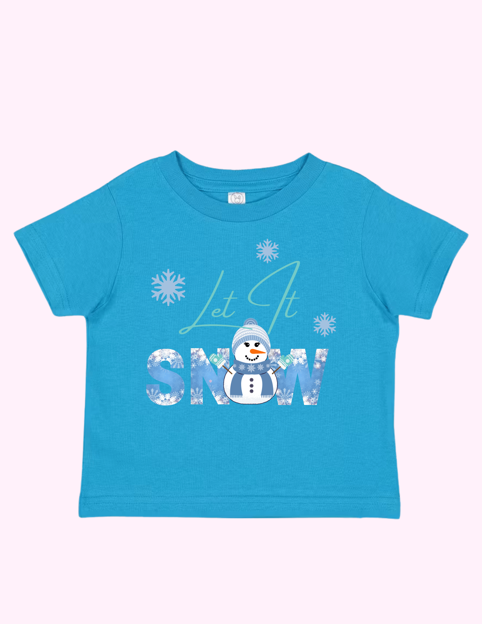 Let It Snow Blue (Toddler) featuring unique artwork, perfect for personal style and expression.