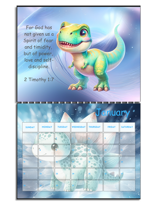 Dinosaur Kids Calendar