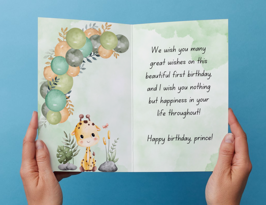 1St Birthday Baby Boy Greeting Cards #23