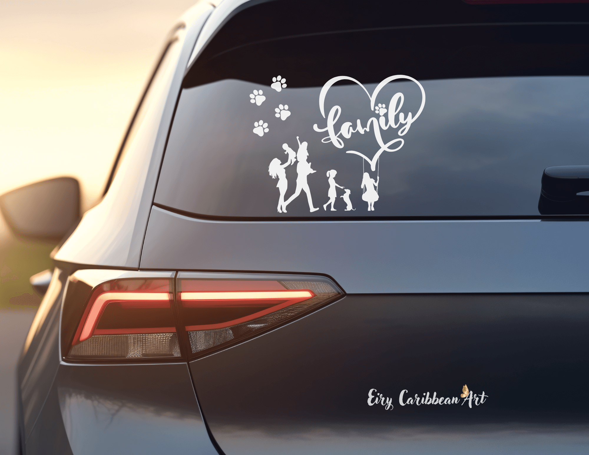 Family - Bumper Sticker featuring unique artwork, perfect for personal style and expression.