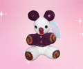 Purple And White Mouse featuring unique artwork, perfect for personal style and expression.