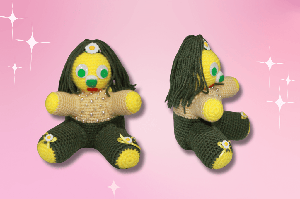 Pearl Green And Yellow Girl crafted with handmade techniques for a truly unique style.