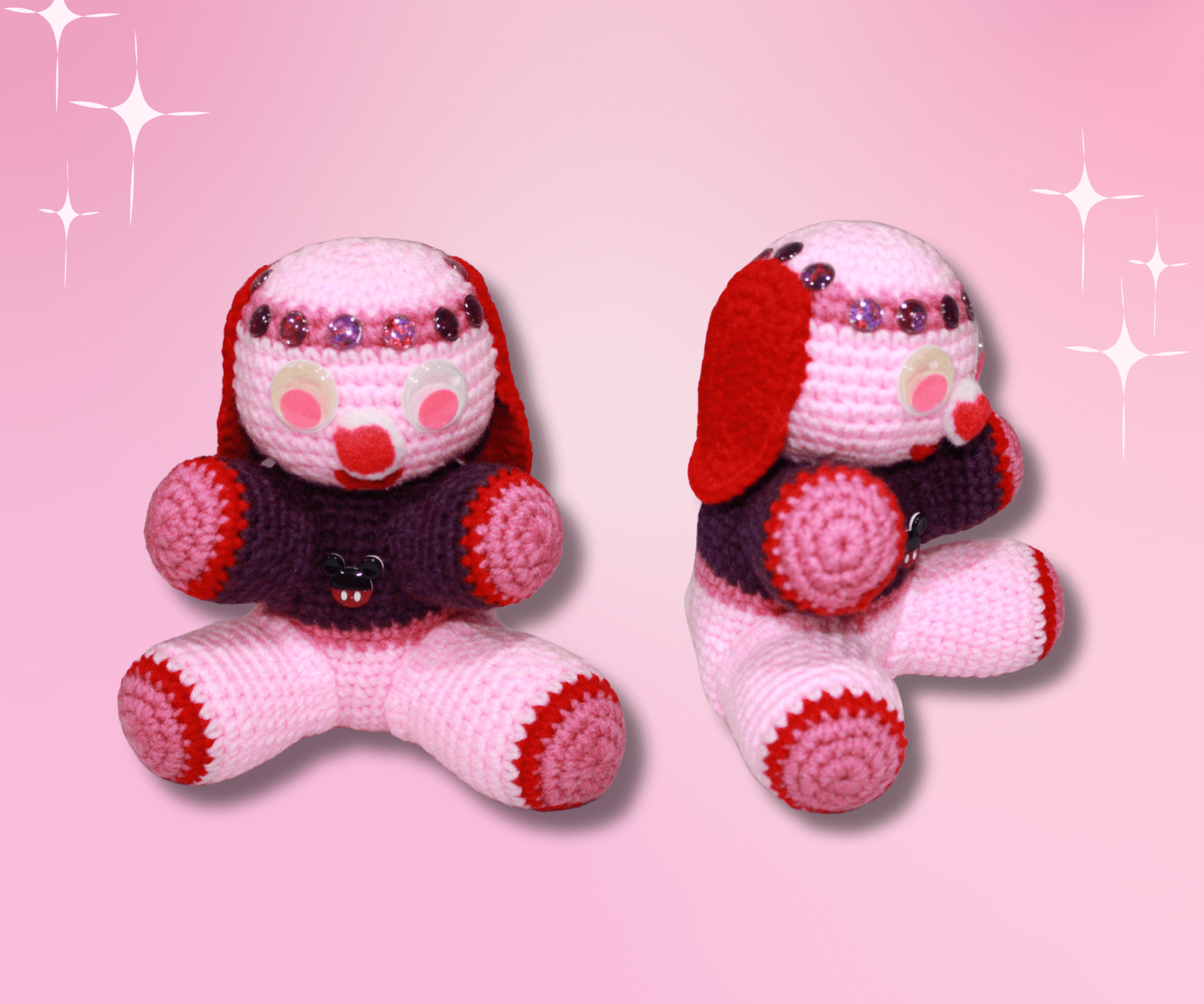 Princess Strawberry Dog crafted with handmade techniques for a truly unique style.