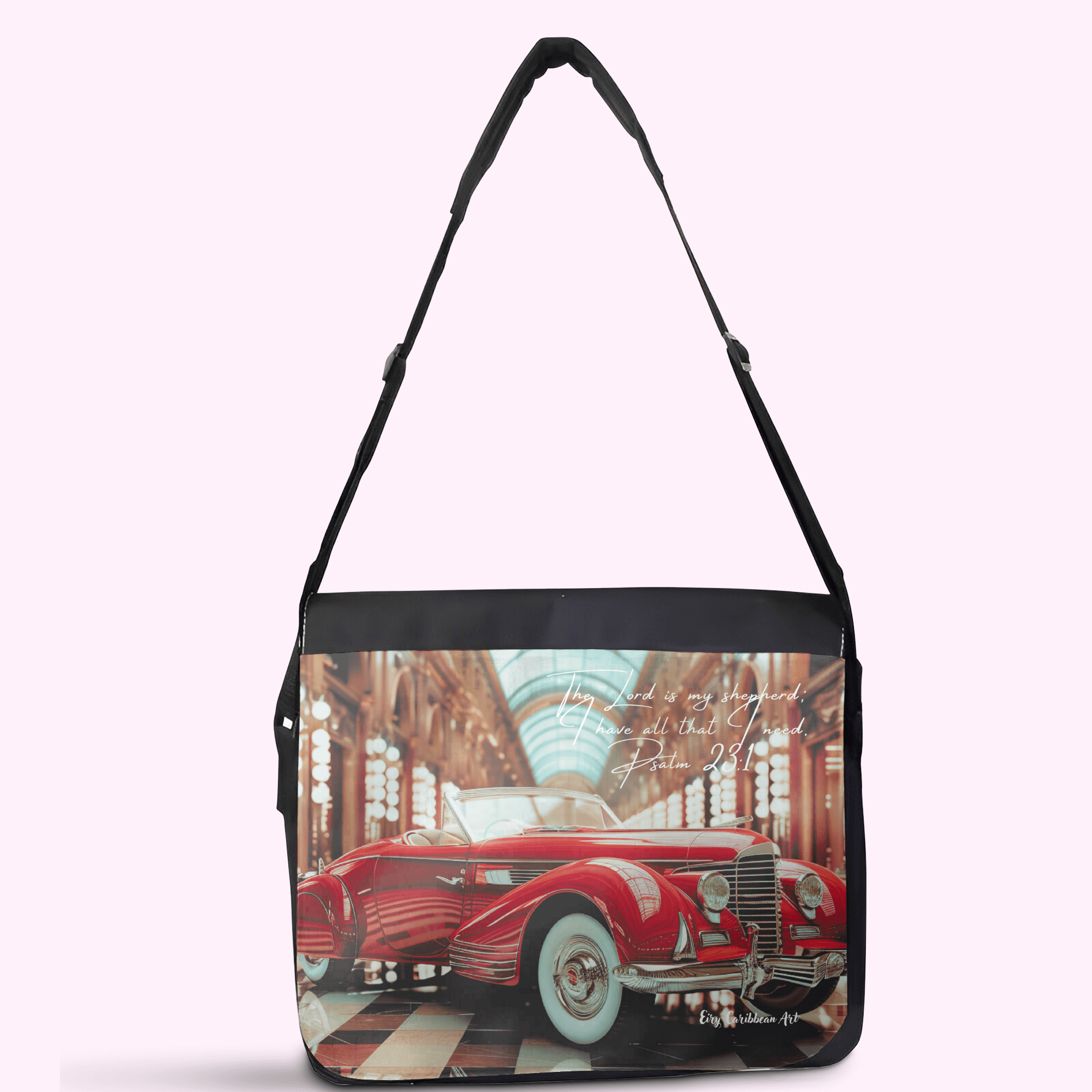 Crossbody bag made of premium materials, featuring a sleek design and adjustable strap for comfort and style.