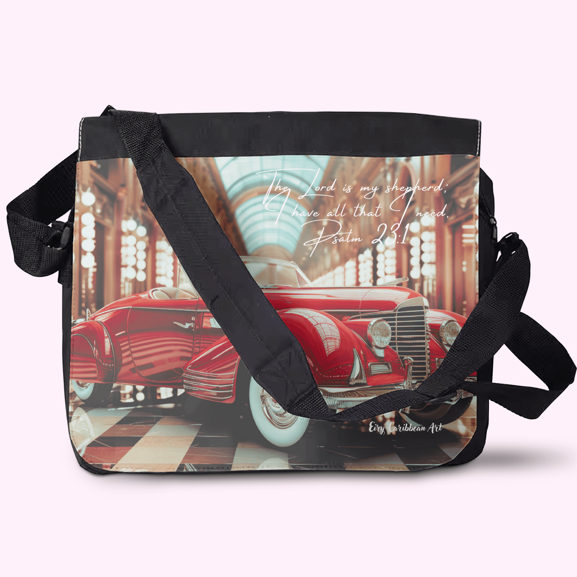 Crossbody bag made of premium materials, featuring a sleek design and adjustable strap for comfort and style.