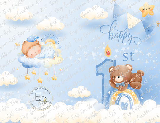 1St Birthday Baby Boy Greeting Cards #21