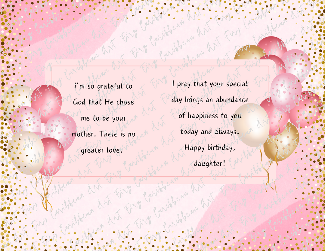 Birthday Baby Girl Greeting Cards #2