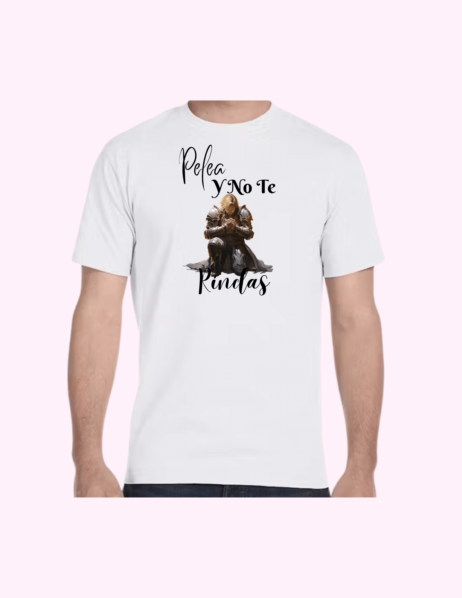 Pelea Y No Te Rindas (Hombre) - Adult T-Shirt featuring unique artwork, perfect for personal style and expression.