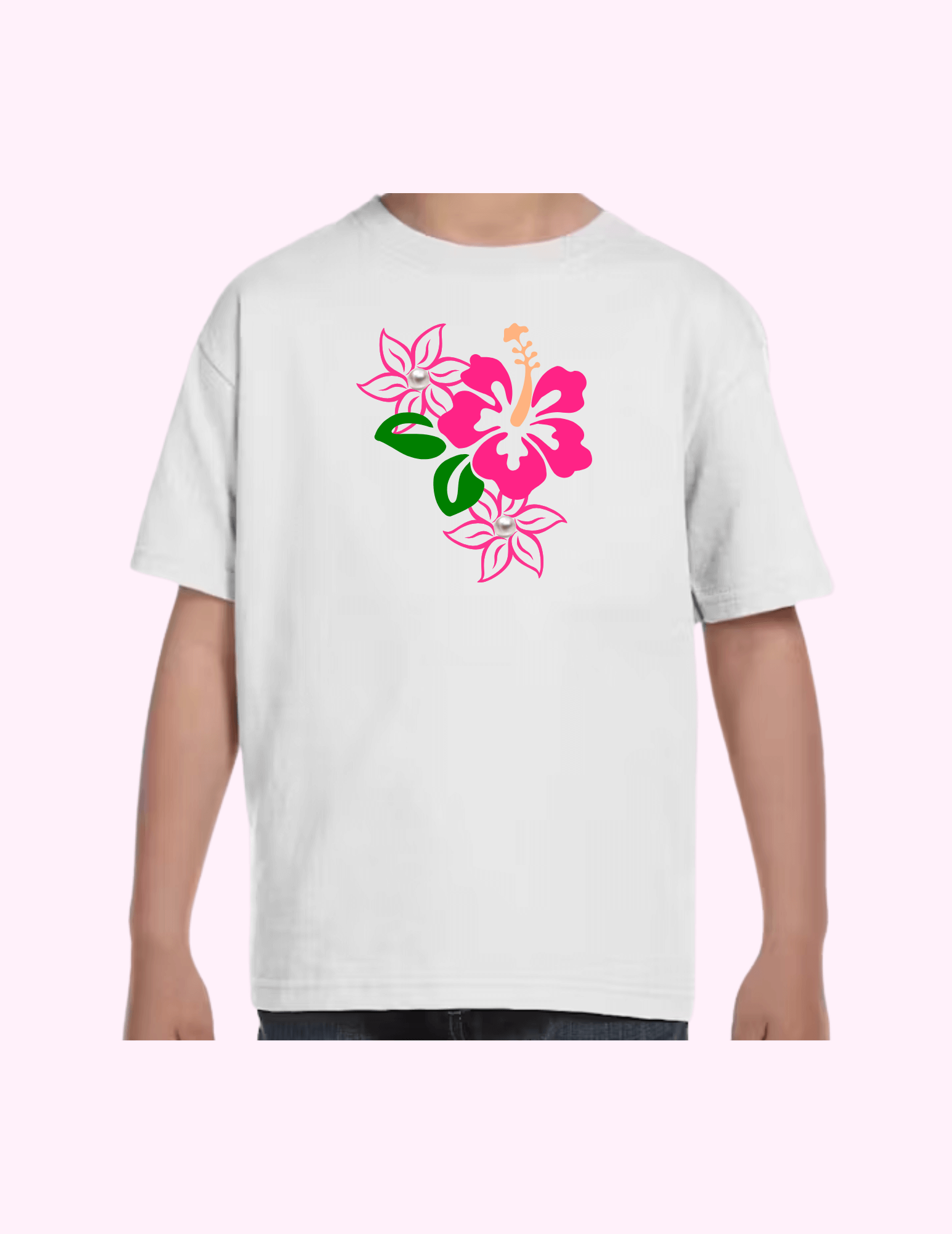 Caribbean Flower - Kids T-Shirt featuring unique artwork, perfect for personal style and expression.