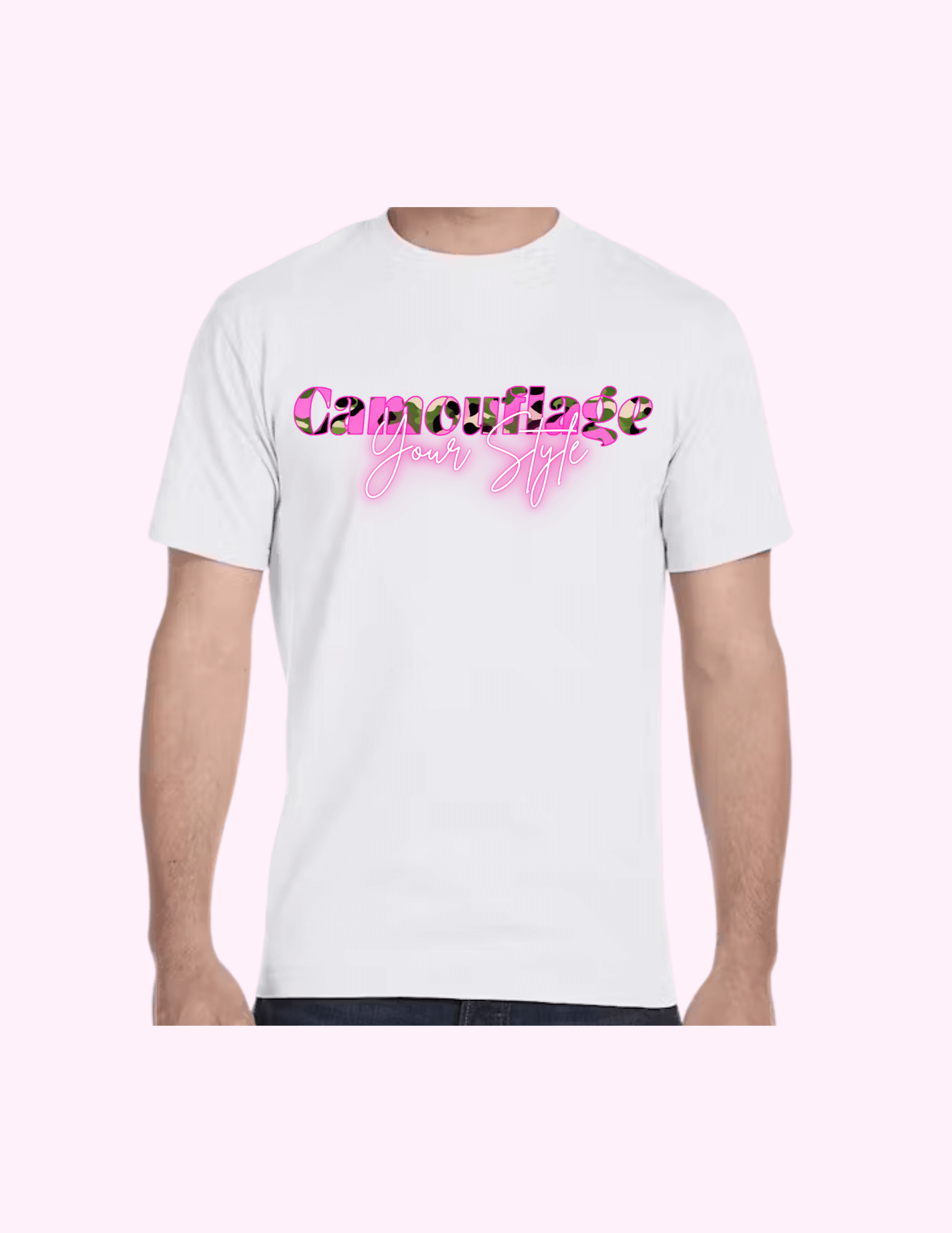 Camouflage Your Style - Adult T-Shirt featuring unique artwork, perfect for personal style and expression.