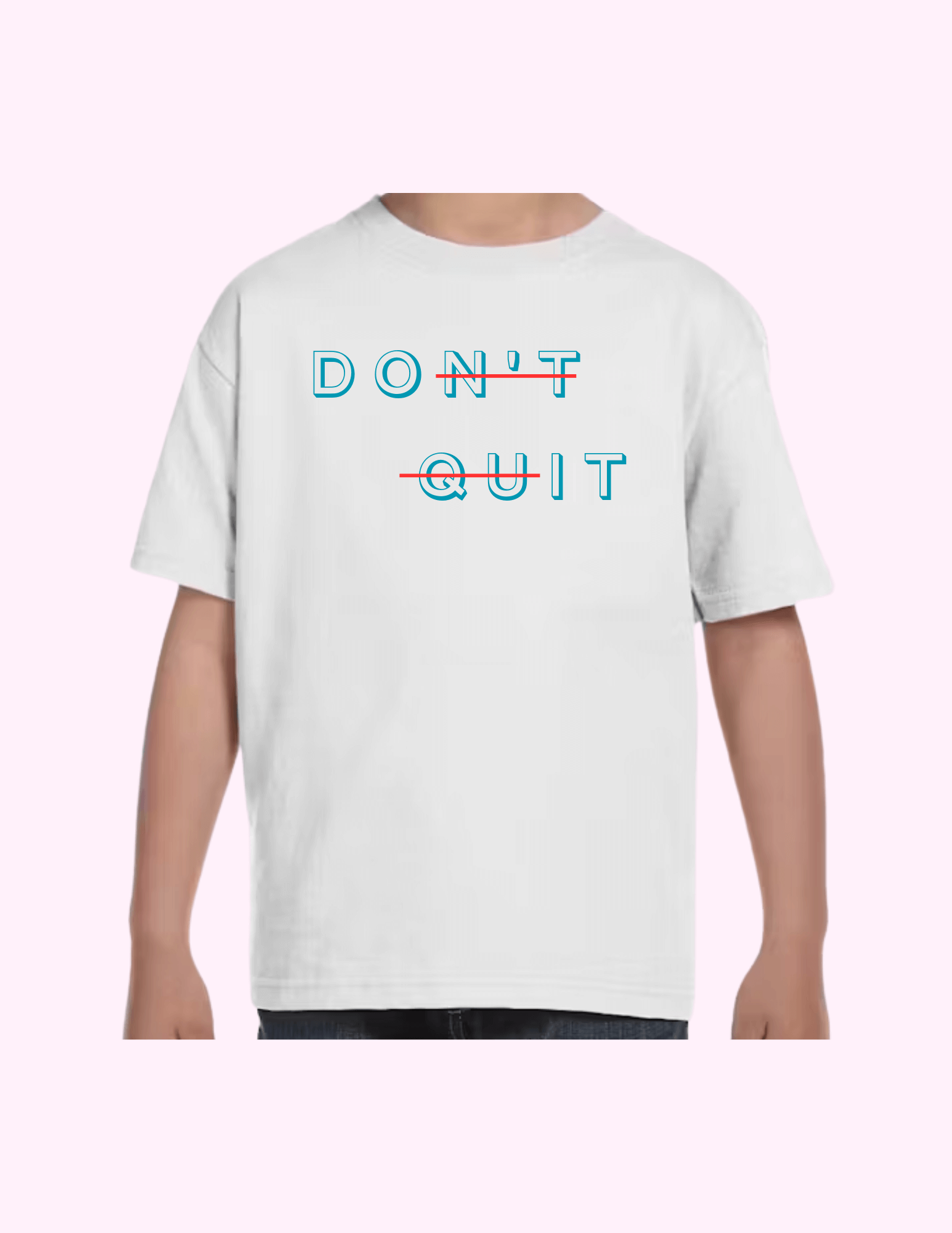 Don't Quit - Kids T-Shirt featuring unique artwork, perfect for personal style and expression.