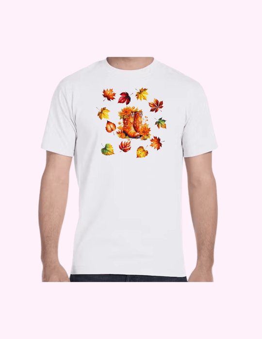 Autumn On Boots - Adult T-Shirt