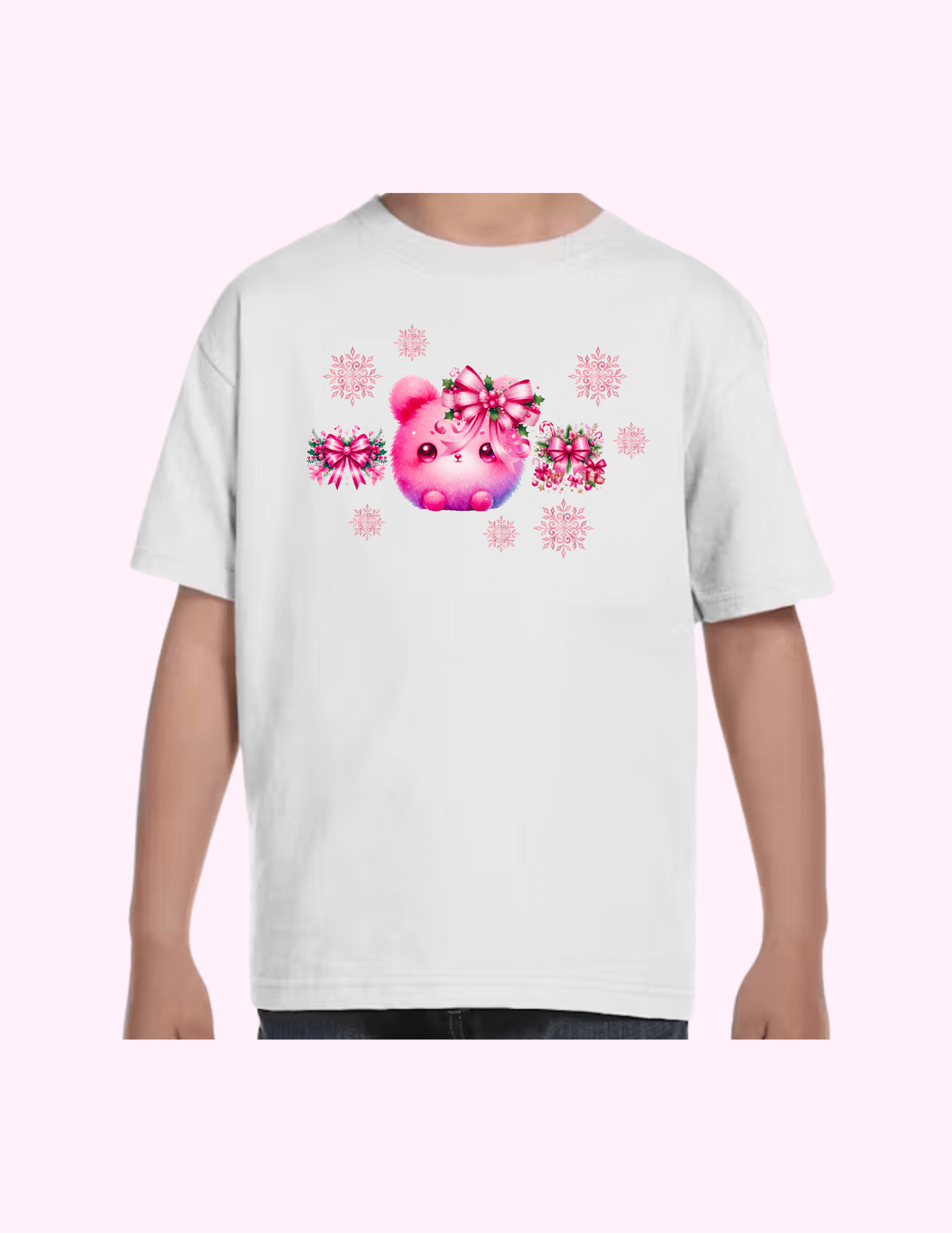 Winter Bunny - Kids T-Shirt featuring unique artwork, perfect for personal style and expression.