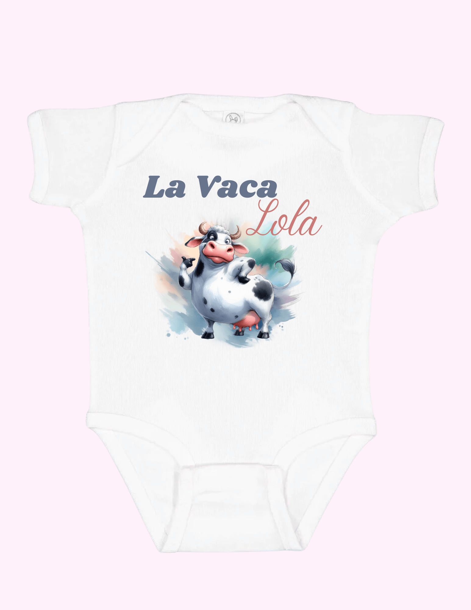 La Vaca Lola (Infant) featuring unique artwork, perfect for personal style and expression.