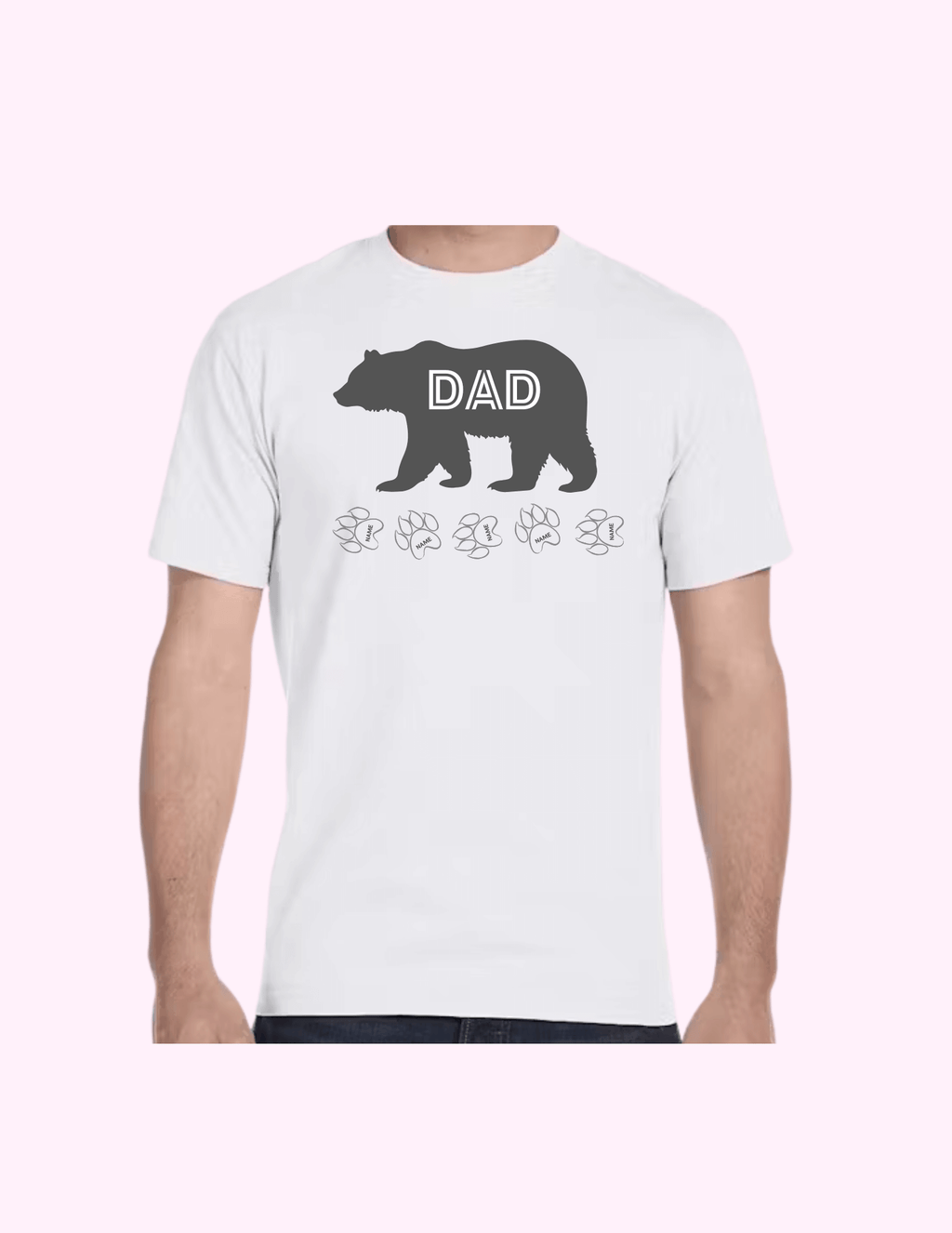 Dad Bear - Adult T-Shirt featuring unique artwork, perfect for personal style and expression.