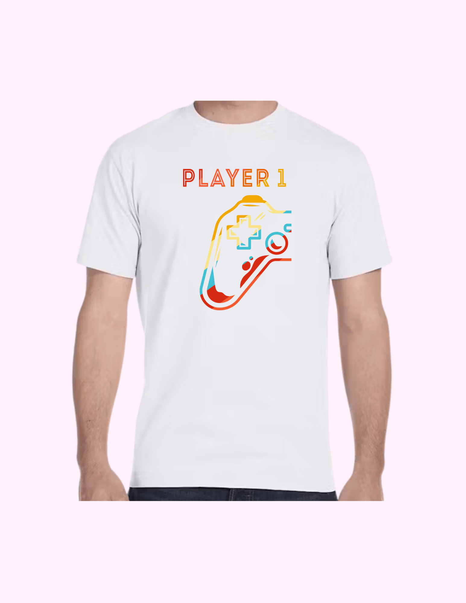 Player 1 - Adult T-Shirt featuring unique artwork, perfect for personal style and expression.