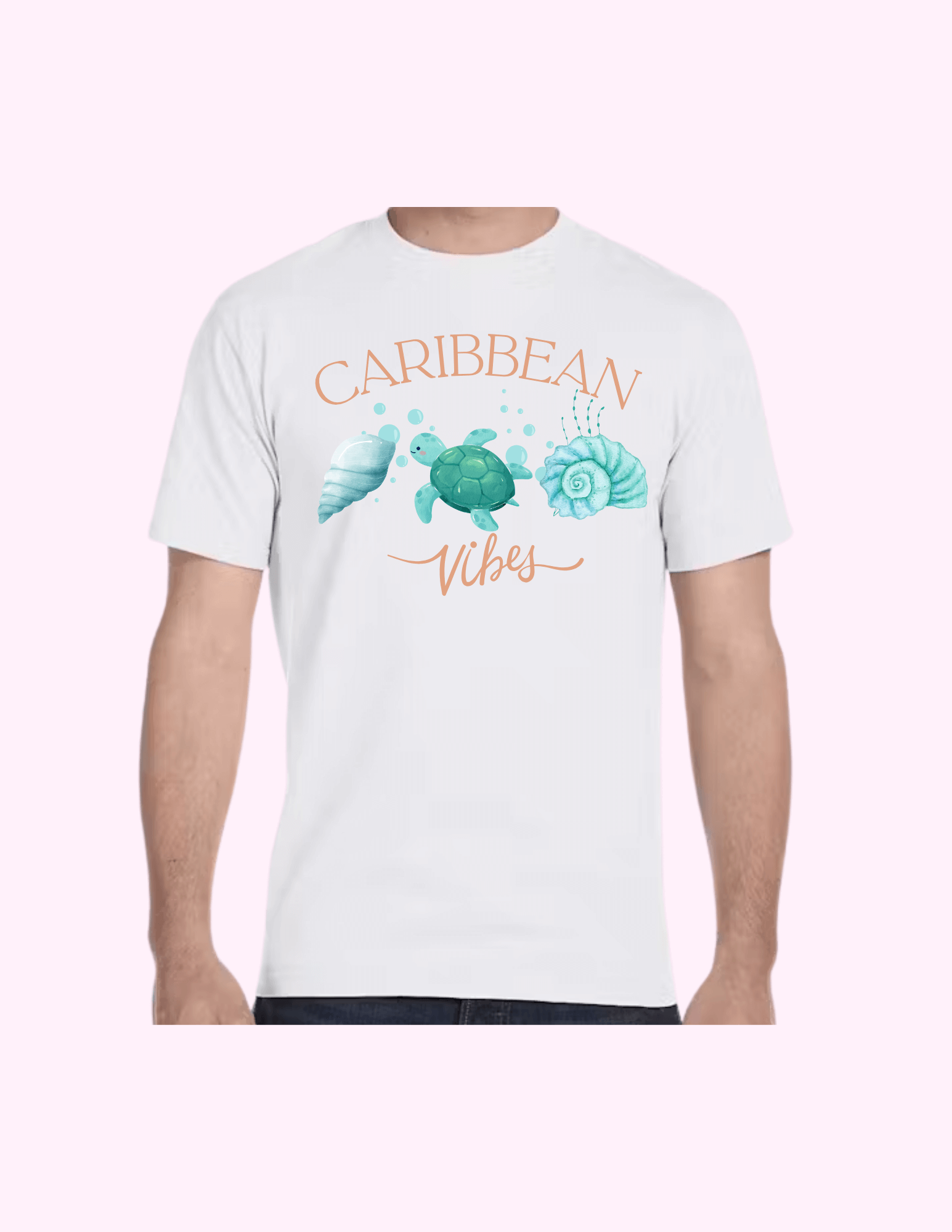 Caribbean Vibes - Adult T-Shirt featuring unique artwork, perfect for personal style and expression.