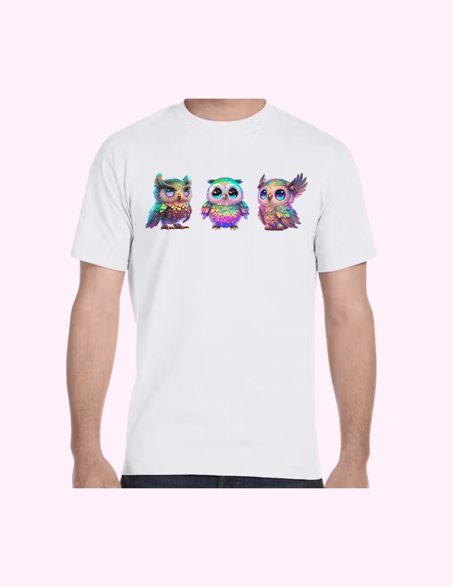 Owls - Adult T-Shirt featuring unique artwork, perfect for personal style and expression.