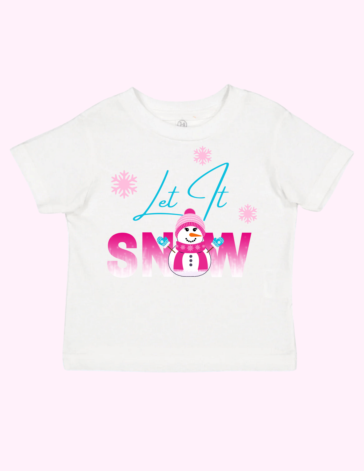 Let It Snow Pink (Toddler) featuring unique artwork, perfect for personal style and expression.