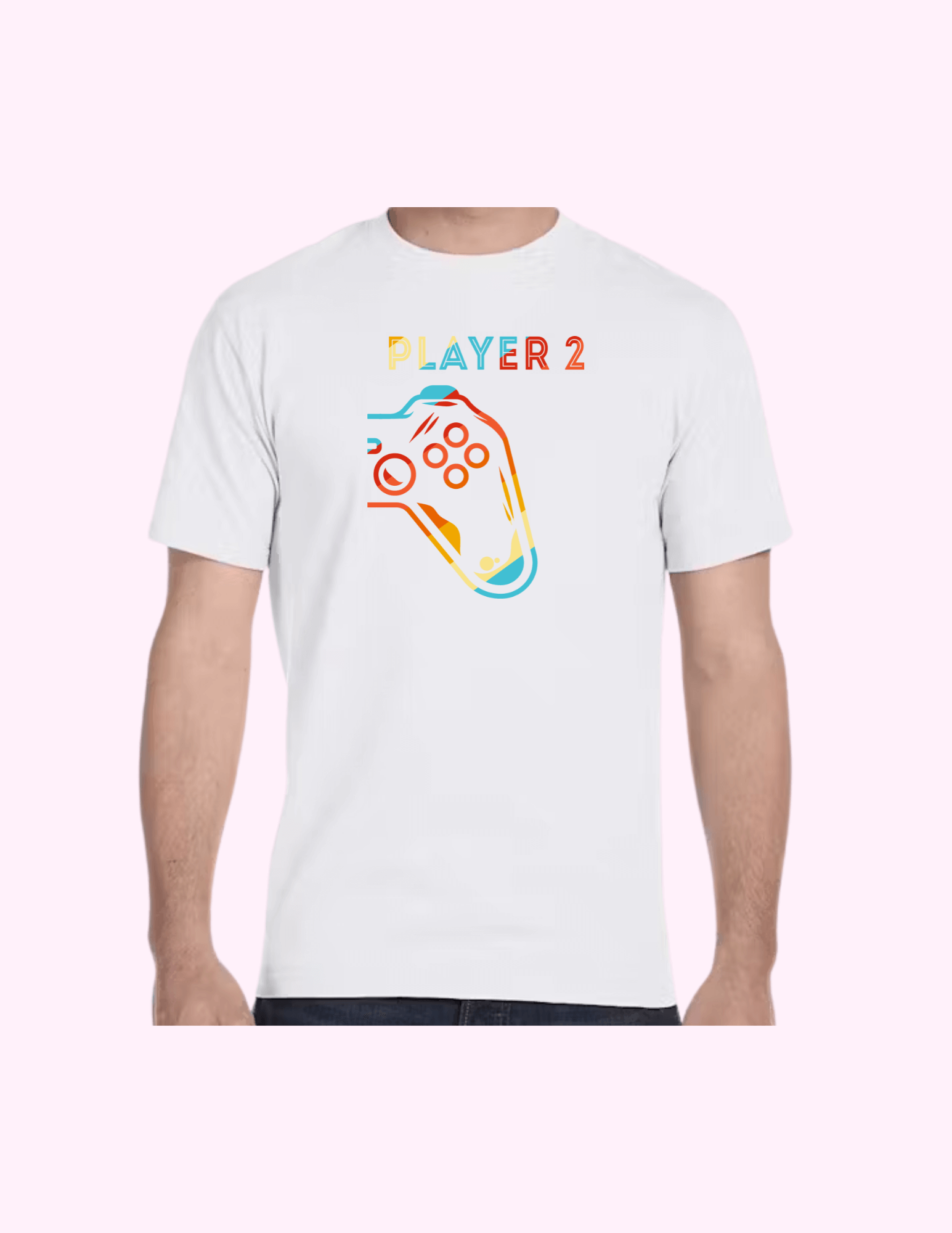 Player 2 - Adult T-Shirt featuring unique artwork, perfect for personal style and expression.